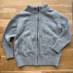 Baby Gap Gray Wool Blend Full-Zip Sweater - Size 4T